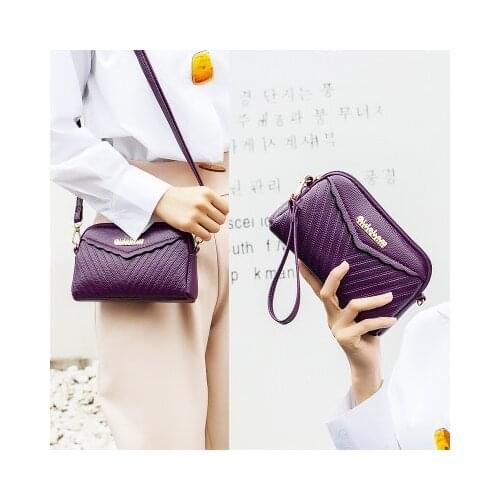 2020 Summer New Womens Messenger Bag Casual Retro Handbag Multi-compartment Dual-use Middle-aged and old Small Mobile Phone Fem