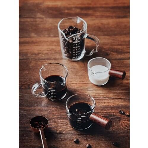 Light one-day small milk cup milk jug with handle milk jug milk tank pour milk cup mini espresso cup glass