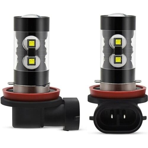 AUXITO 2Pcs 1400LM H8 Led Fog Light Bulb H11 H16 PSX24W H27 880 881 LED Lights 12V H3 H27W 6000K Auto Fog Lamp Day Running Lamp