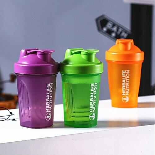 Shaking Cup with stirring ball Sports Shaking Cup 400ML Sports Fitness Shaking Cup Outdoor Portable Plastic Bottle