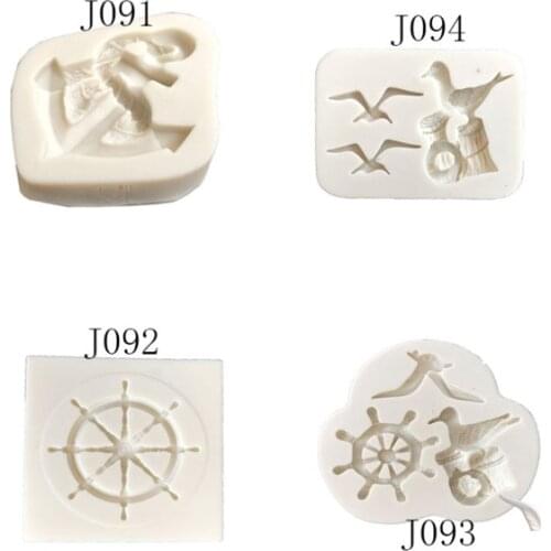 1 piece Pirate Ship Anchor Silicone Mold Cake Cabochon Chocolate Sugar Craft DIY Tool