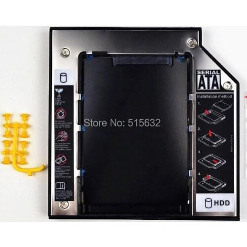 12.7mm sata NEW 2nd HDD SSD Hard Drive Caddy for Dell XPS L502X L501X 12.7mm SATA to SATA
