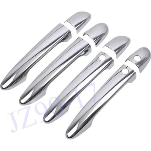 ABS Chrome Door handle cover Trim With Smart Keyhole Car Accessories Styling Fit For Mazda 3 2014 2015 2016 2017 2018