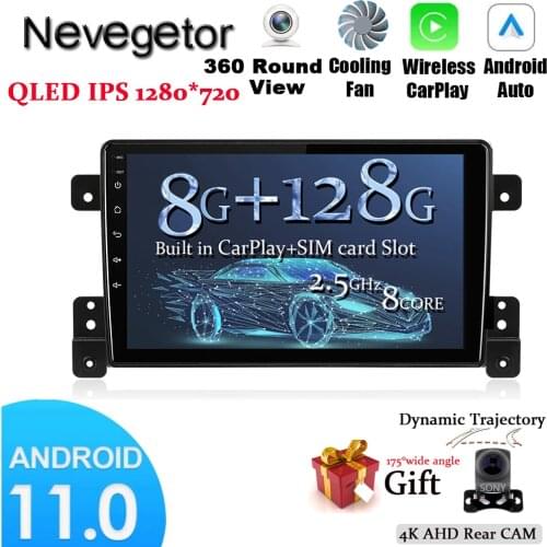 Android 11 6+128G8 core Car Radio For SUZUKI Grand Vitara 2005-2015 Stereo gps navigation USB audio video player