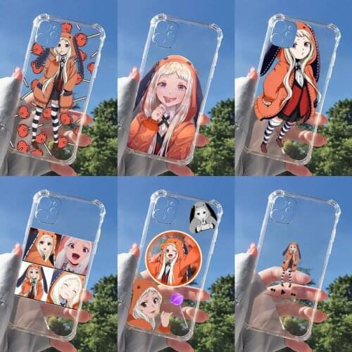 Crazy Excitement anime Kakegurui Runa Phone Case Transparent for iPhone 11 12 8 7 6 6S XS MAX Plus X 5S SE 2020 XR mini pro