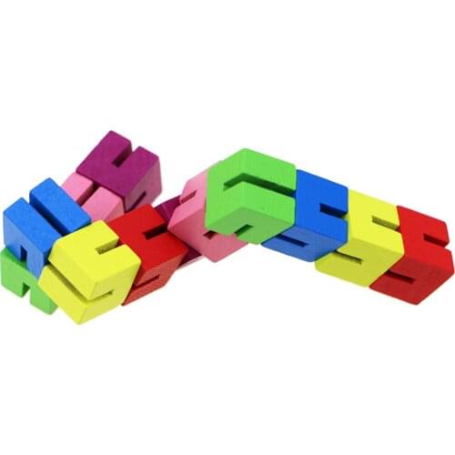 Wooden Fidget Puzzle Fine Motor Skill Sensory Toy Special Need Stress Relief