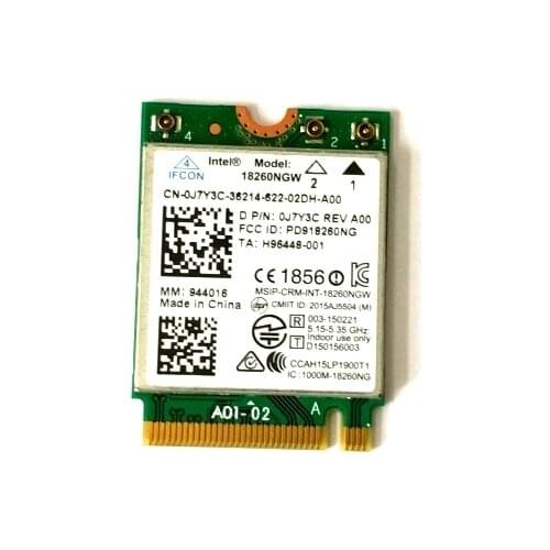 For Intel Tri-Band Wireless-AC 18260 18260NGW 867Mbps 2.4/5GHz wifi For Bluetooth 4.2 for WiGig 7gbps WiFi 802.11ac /AGN card
