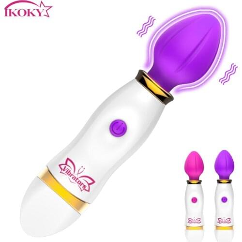 IKOKY 10 Speed AV Stick Dildo Vibrator Magic Rod Clitoris Stimulate Massage Stick G-spot Vibrator Female Masturbation