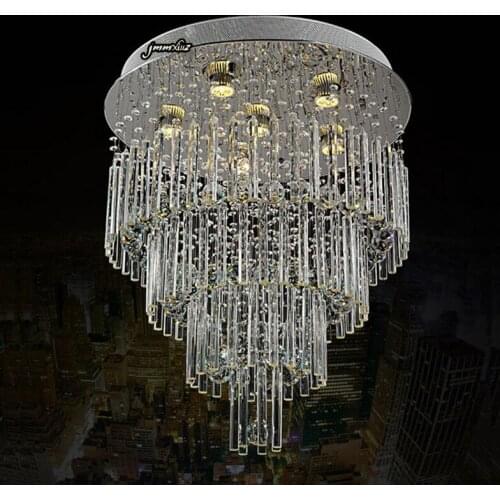 Jmmxiuz Free shipping Modern K9 Crystal Ceiling Light Bedroom Living Room Kitchen Round Ceiling Light Home Decor Lighting