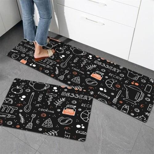 Quality Kitchen Mat Waterproof Oil Proof Hallway Carpet Bedroom Living Room can be Wiped No-clean Anti Slip Rug PVC Doormat