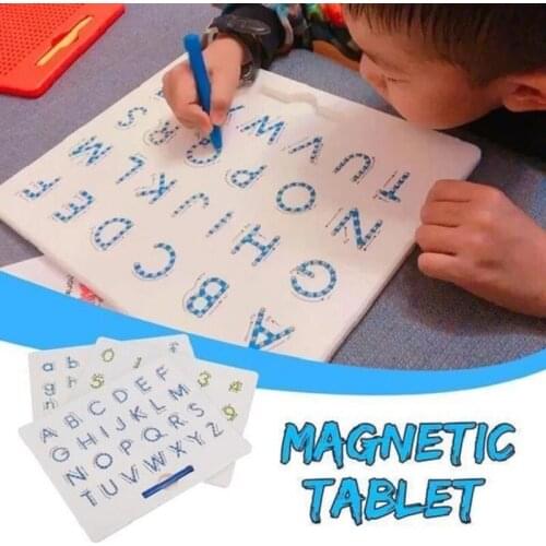 Magnetic Lowercase Letter Board Puzzle Magnetic Board Magnetic Steel Ball Letter Board Early Education Tool