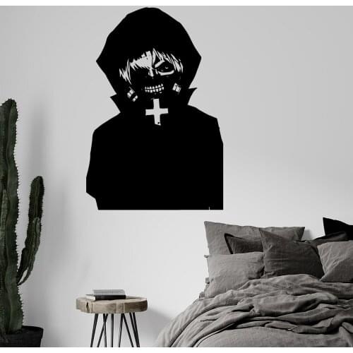 Cartoon tokyo-ghoul Vinyl Kitchen Wall Stickers Wallpaper For Kids Rooms Decoration Wall Art Decal