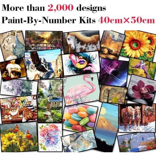 Mileelife Paintting By Numbers for Kids Adults DIY Beginner Oil Painting Kit Home Decoration