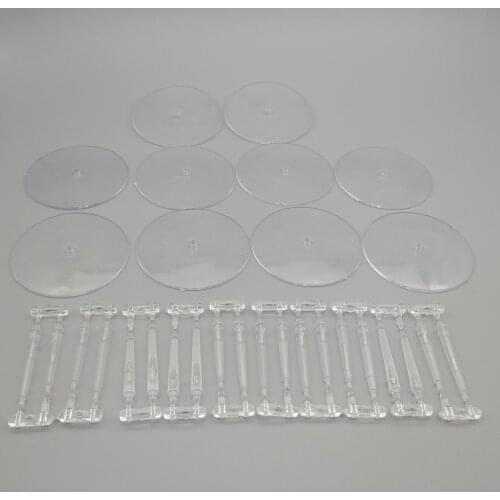 Lot Of 10PCS 60mm Round Transparent Flight Stand For Miniature Wargames Table Games