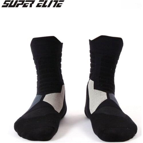 New Men Women Cycling Socks Outdoor Sports Men Elite Basketball Socks Compression Socks Cotton Towel Bottom Mens socks
