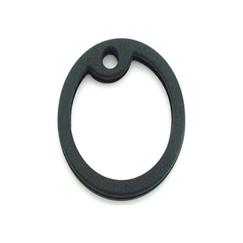 Wholesale 100Pcs Black Silencer Man Tag Accessories Dog Tag For Man Silencer Rubber Round Jewellery Tag