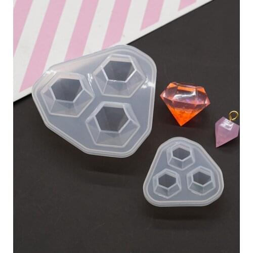 Transparent Silicone Mold Dried Flower Resin Crafts Decorative DIY Diamond Shape Cutting Type From Mold Epoxy Resin Molds For Je