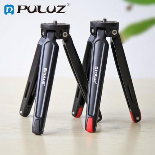 PULUZ Professional Photography Shooting Tripod Mini Adjustable Tripod Holder with 1/4 inch Screw for Digital Camera DSLR Phone