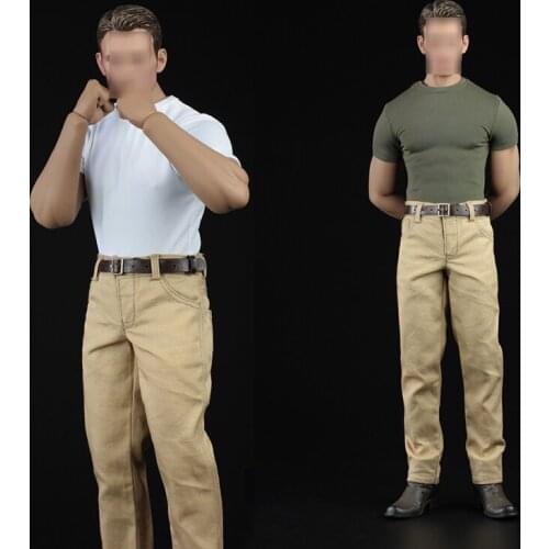 XRF 1/6 XM03A /B/C Muscle Man Tight T-shirt Pants Suit Fit M33 M34 Body Male Clothes In Stock
