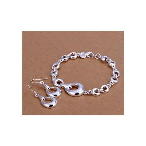 S337 925 sterling silver jewelry set, fashion jewelry set bracelet earring /aprajgya gfvaoxca
