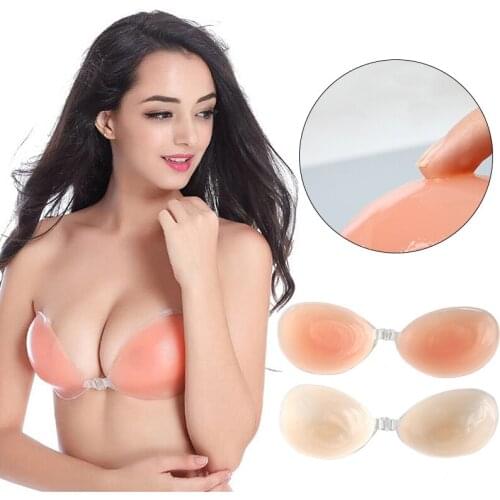Silicone Invisible Bra Pad Breast Lift Up Nipple Cover Adhesive Bra Women Strapless Backless Bralette Breast Petals Push Up Bra