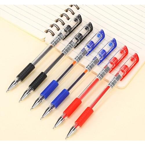 KNOW 0.3/0.38/0.5/0.7/1.0mm Gel/Neutral Pen Refills Black/Red/Blue Ink Pens Replacement Signature Pens School Escolar Gel Pens