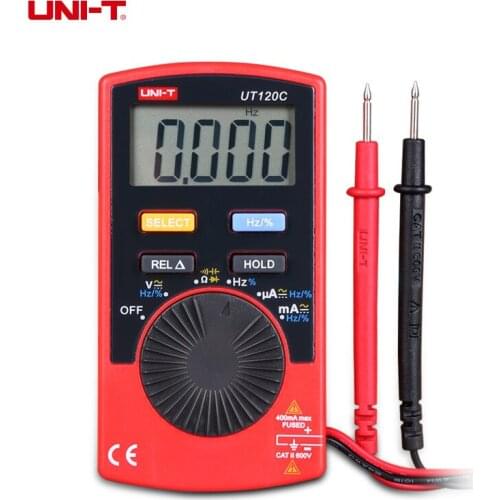 UNI-T UT120C Super Slim Pocket Handheld Digital Multimeters DC/AC Amp Tester