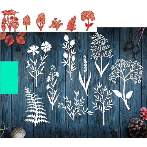 Cutting Dies New Branches And Leaves Metal Stencil For DIY Scrapbooking Paper Card Making Embossing Craft Christmas Dies