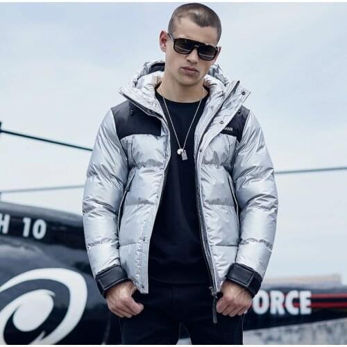 2019 Hooded Winter Puffer Jacket Men Cotton Padded Quilted Jacket Thick Outerwear Overcoat Outdoor Warm Lining Streetwear 3XL