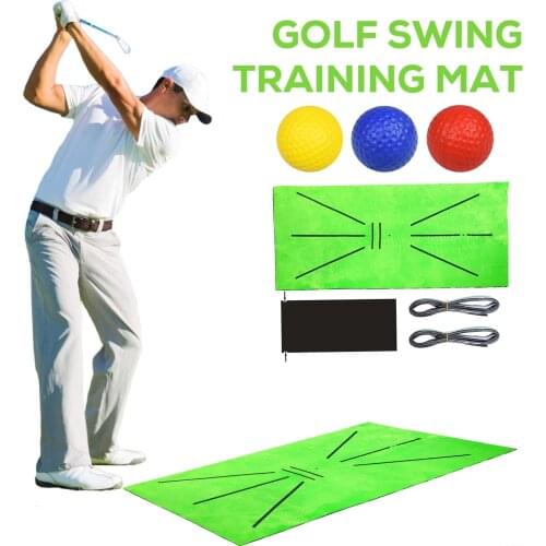 1Pcs 30x60CM Golf Training Swing Detection Mat Batting Golfer Garden Grassland Practice Training Aid Golf Swing Cushion