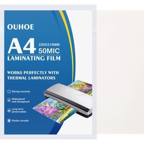 10/50/100pcs A4 Thermal Laminating Film for Photo Files Card Picture Lamination U2JC