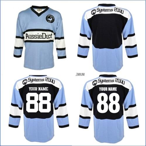1988 CRONULLA SHARKS RETRO RUGBY JERSEY 1988 Cronulla Sutherland Sharks Rugby TRAINING SHORTS JERSEY size S--5XL