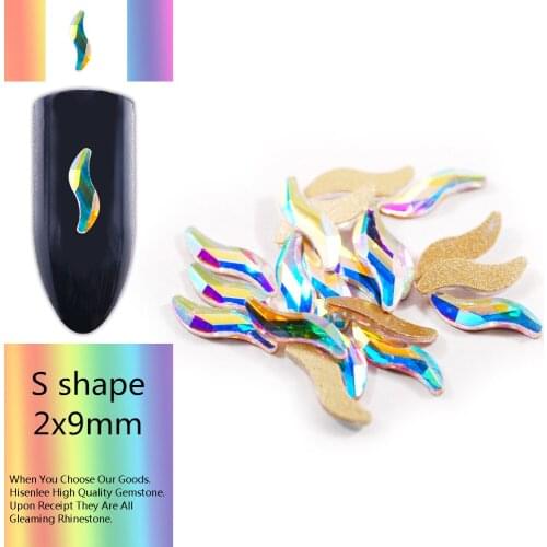 20pcs horse eye / teardrop variety shape AB glass crystal rhinestone 3D charm DIY nail art design jewelry decoration