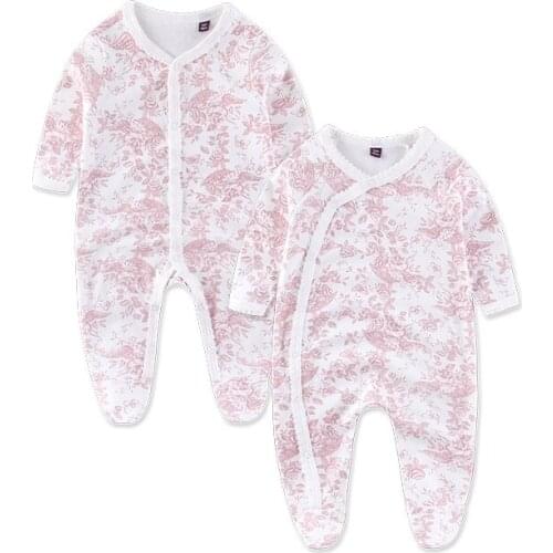 2019 spring baby girl clothes kids soft fleece rompers kids Jumpsuits Pajamas 3-24M infant girls clothes babys costumes