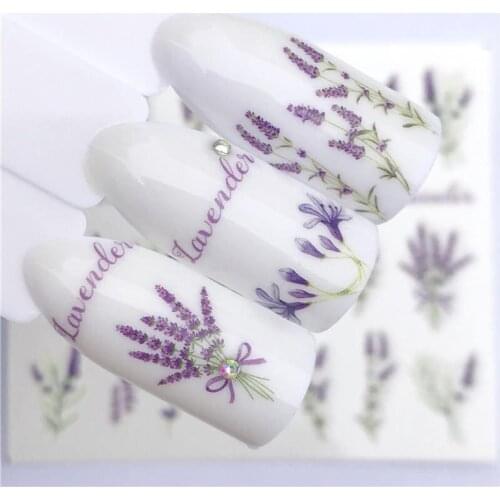 YZWLE 2020 NEW Designs Lavender/Flower/Flamingo Noble Necklace Designs For Nail Art Watermark Tattoo Decorations