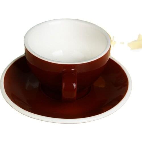 300ml colorful thick body new bone china cappuccino cups and saucers,ceramic coffee cup saucer