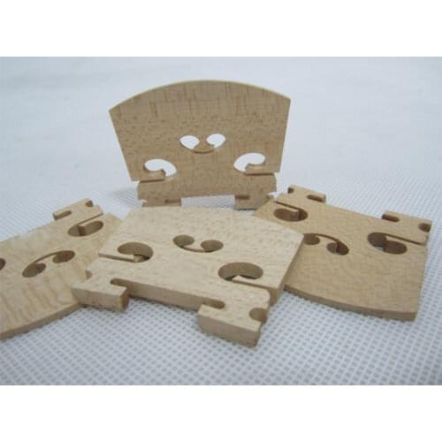 5pcs high grade 4/4 violin bridges fine maple laser precise