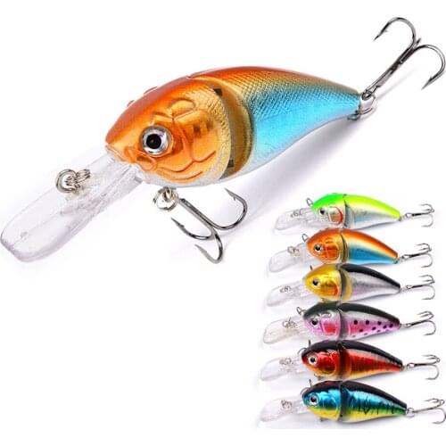 8.5cm 14g High Minnow Fishing Lure 2 Jointed Hard Bait Wobbler Jig Bait Crankbait Carp bass Pesca Fishing tackle SwimBait