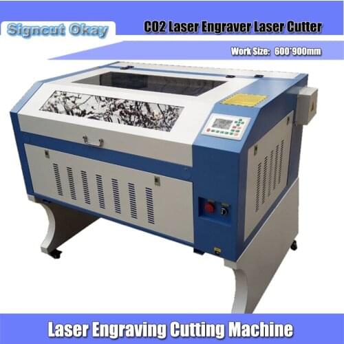 80W Laser engraver cutting machine 900*600mm laser cutter for acrylic plywood leather wood cloth plastic marble pcb pvc
