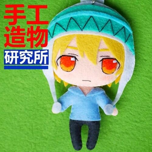 Anime Noragami Yukine 12cm Soft Stuffed Toys DIY Handmade Pendant Keychain Doll Creative Gift