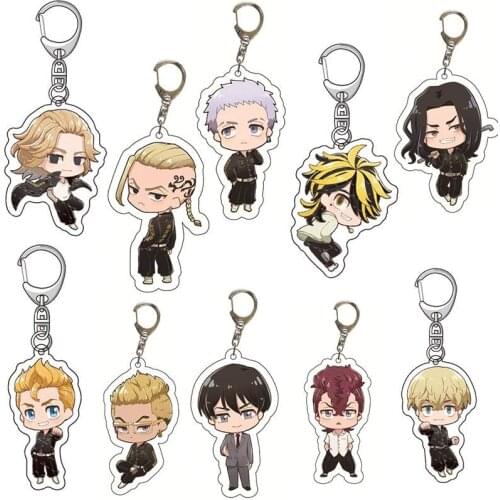 Anime Tokyo Revengers Keychain Sano Manjirou Mitsuya Takashi Matsuno Chifuyu Key Chain Accessories Key Ring Cute Keyring Gift