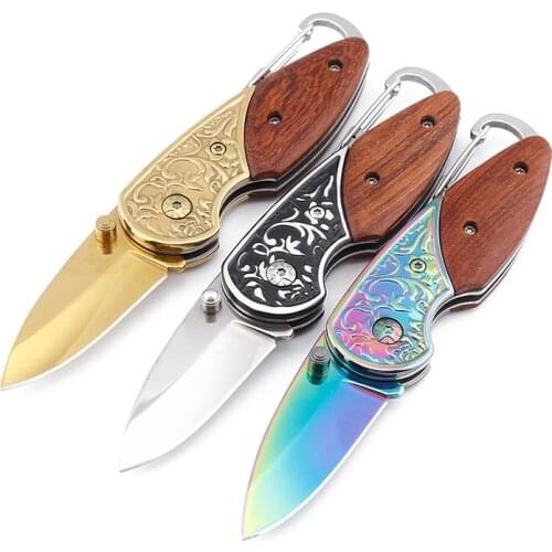 Brand Mini Knife Tactical Camping Knife Outdoor Tools Keyring Ring Keychain Survival Folding Blade Knives Opener Pocket Knife