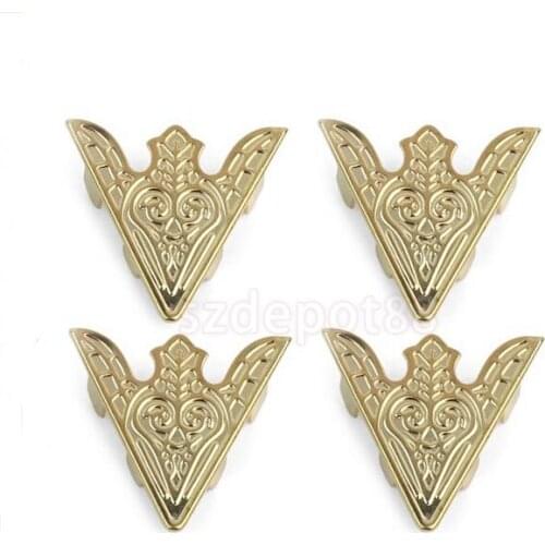 Pairs Blouse Shirt Metal Pointed Collar Clips Wing Tips Brooch Pin