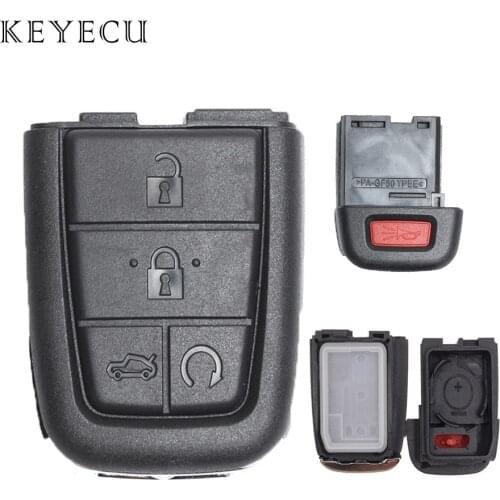 Keyecu 4+1 Button Remote Key Shell Case for Pontiac G8 / Holden VE COMMODORE Omega Berlina Calais SS SV6 HSV GTS