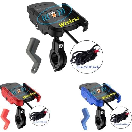 Motorcycle Charger Mount Bracket Motor Bike Mobile Phone Holder Stand Wireless Chargers For Samsung Galaxy S10 S10+ S10E S9 S9