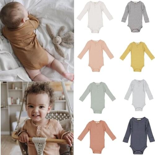 Long Sleeve Baby Boys Girls Basic Romper Mar Brand Toddler Bodysuit One Pieces Kids Infant Jumpsuits Newborn Rompers Clothes