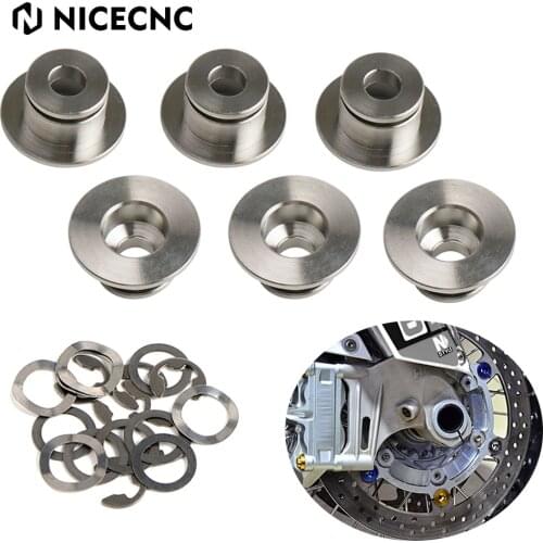 NICECNC Brake Disc Bobbins & Circlip Sets FOR for discs from 4.5 - 5.2 mm Manufactured thickness 6pcs
