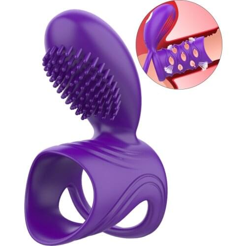 Delay Ejaculation Cock Ring For Male Vibrating Penis Ring G Spot Stimulator 12Speed USB Charging Cock Penis Ring Sex Toy For Men