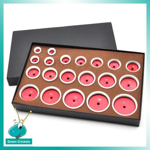 20pcs/Box Assort Curved Watch Glass Press Dies Kit Aluminum Alloy Watch Press Tools Double Single Demo Watch Tools