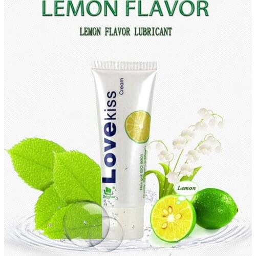 LOVE KISS Lubricant Lemon Cream Strawberry Cream Sex Lube Body Massage Oil Lubricant for Anal Sex Grease Oral Vaginal Love Gel